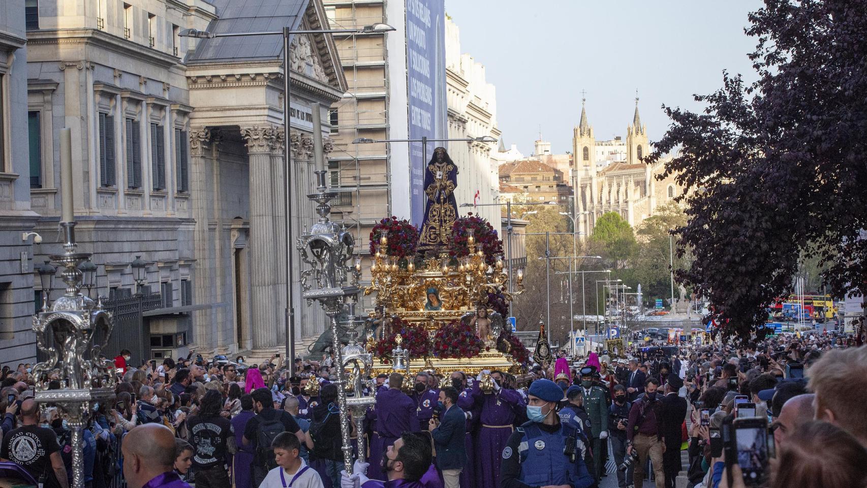 Procesión del Cristo de Medinaceli en Viernes Santo.
