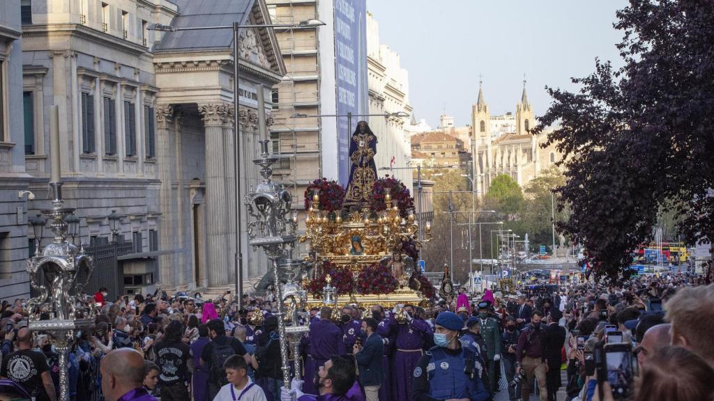 Procesión del Cristo de Medinaceli en Viernes Santo.