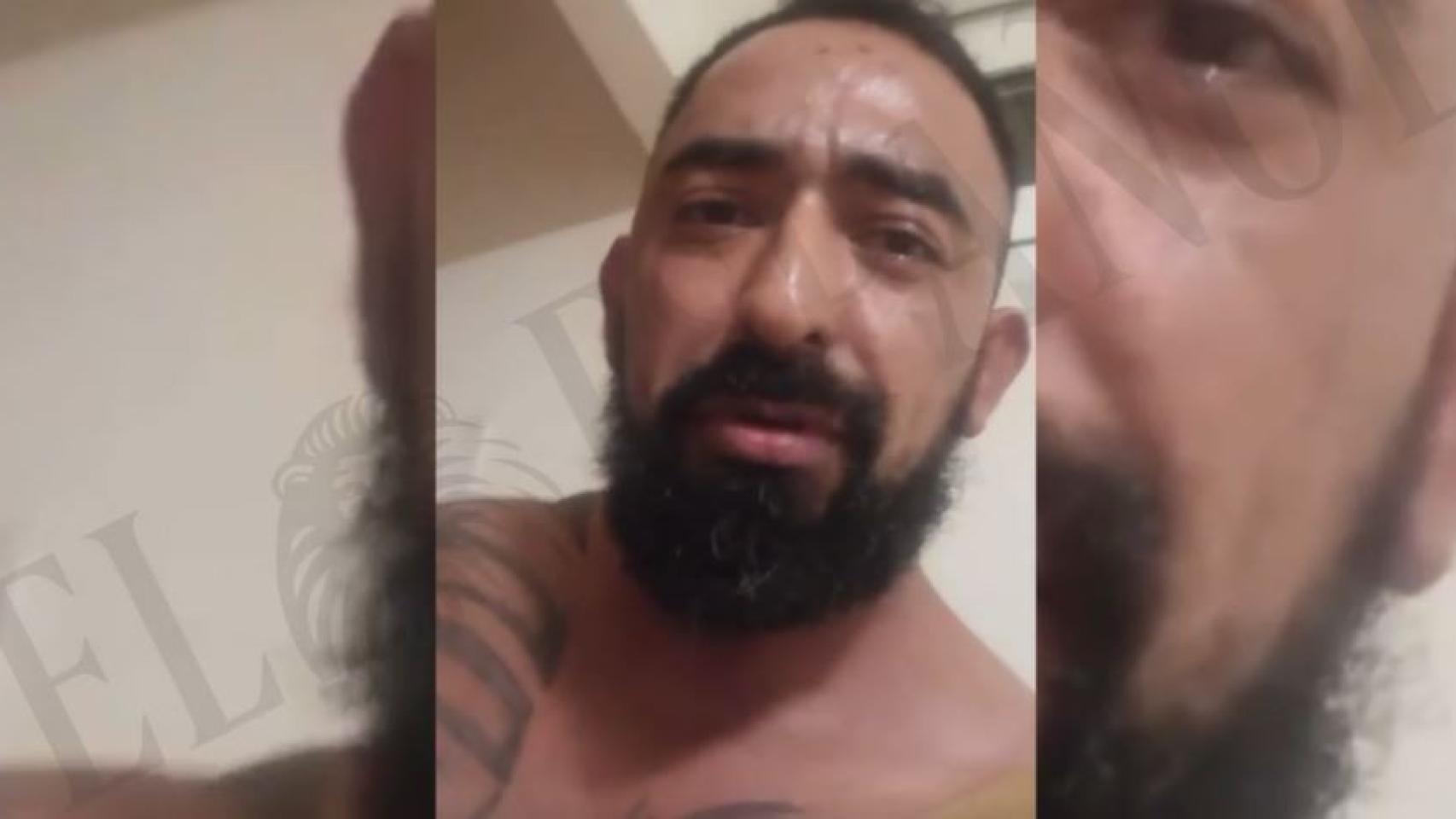 El asesino del ritual de Puente de Vallecas en un vídeo que se grabó después del asesinato.