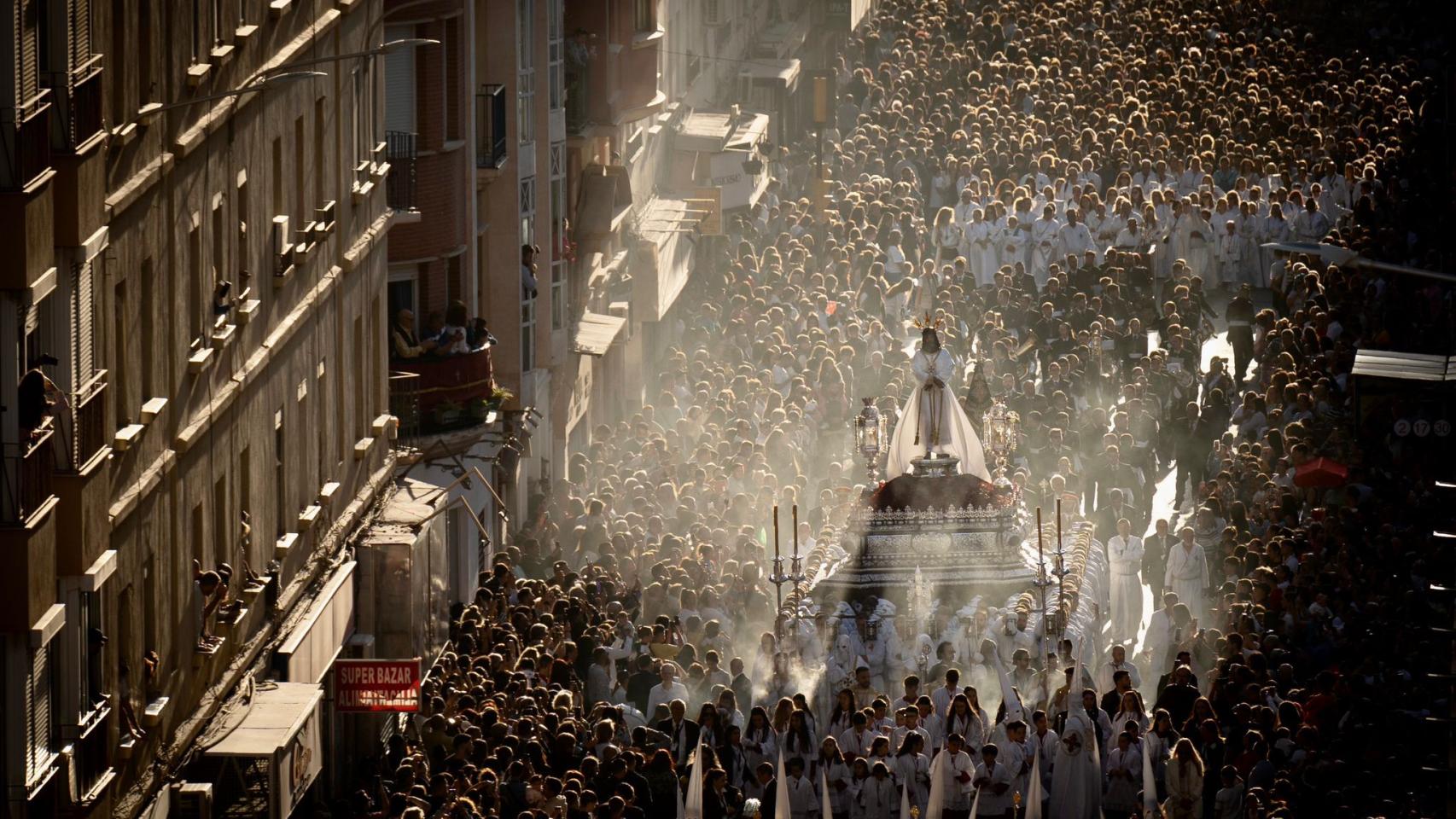Jesús Cautivo, por calle Mármoles en una imagen de archivo.