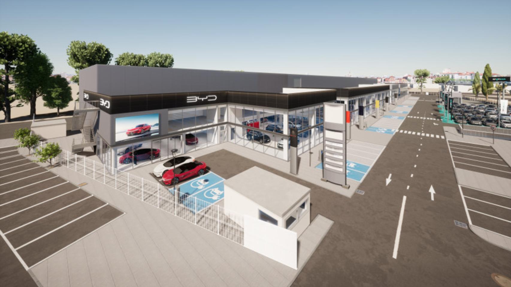 Futuras instalaciones de BYD en Málaga.