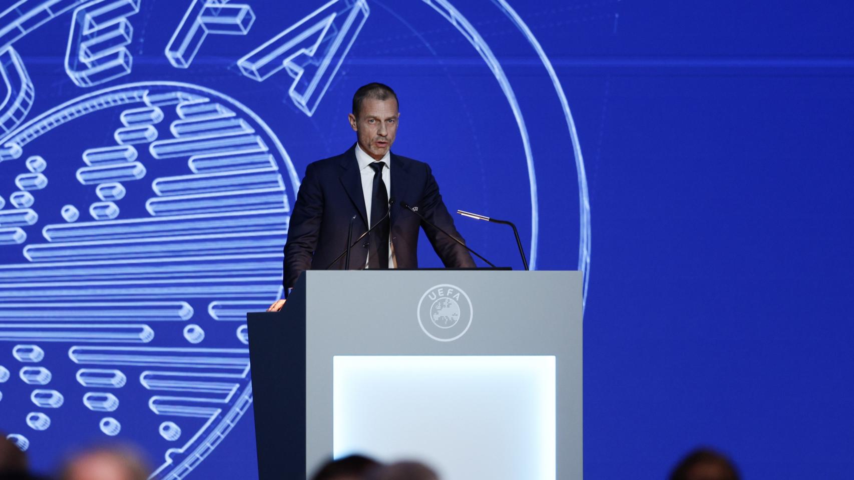 Aleksander Ceferin, en el 47 Congreso Ordinario de la UEFA