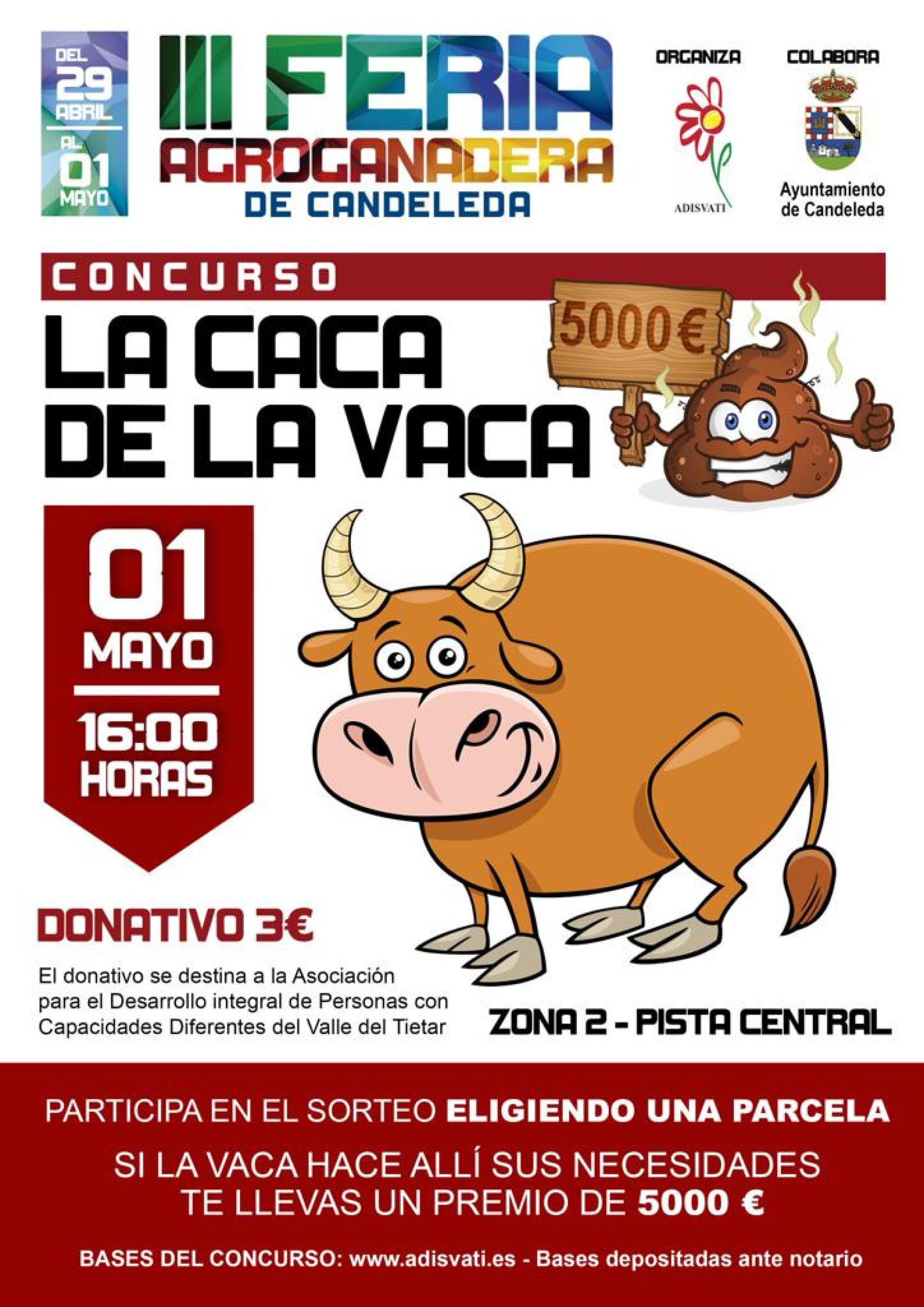 Cartel del concurso La Caca de la Vaca