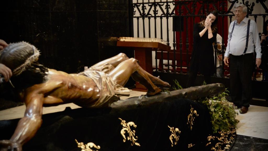 Una de las pruebas al Cristo de la Buena Muerte.