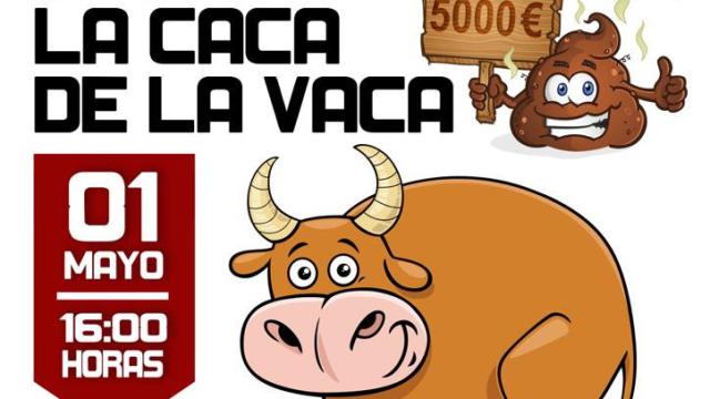 Cartel del concurso La Caca de la Vaca de Candeleda