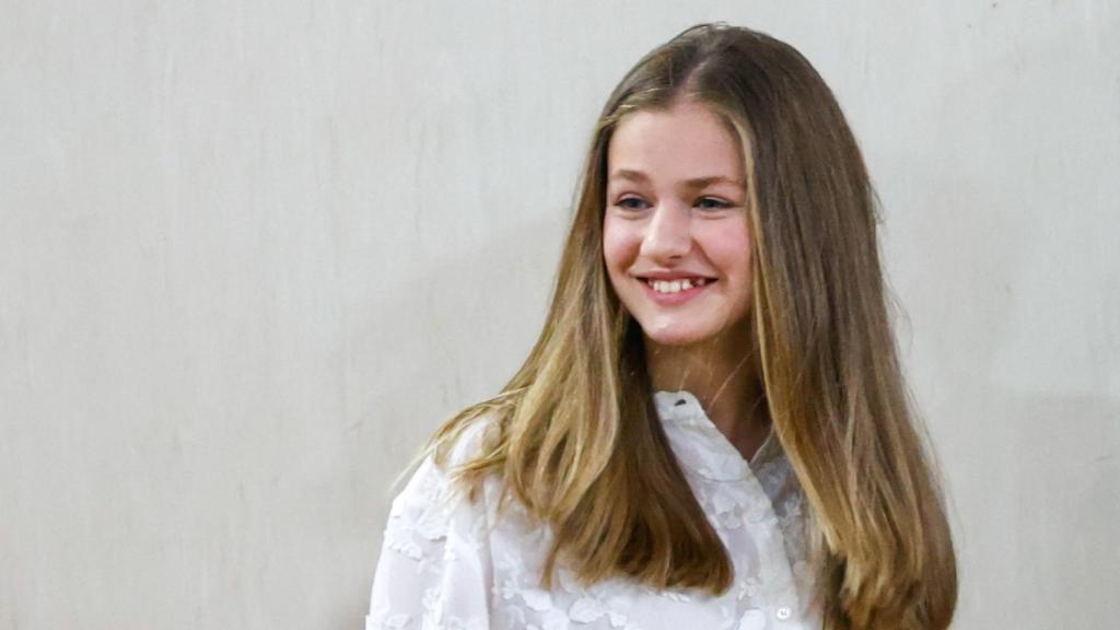 La princesa Leonor en el taller de 'Juventud y Ciberseguridad: Disfruta de Internet con Seguridad', en abril de 2022.