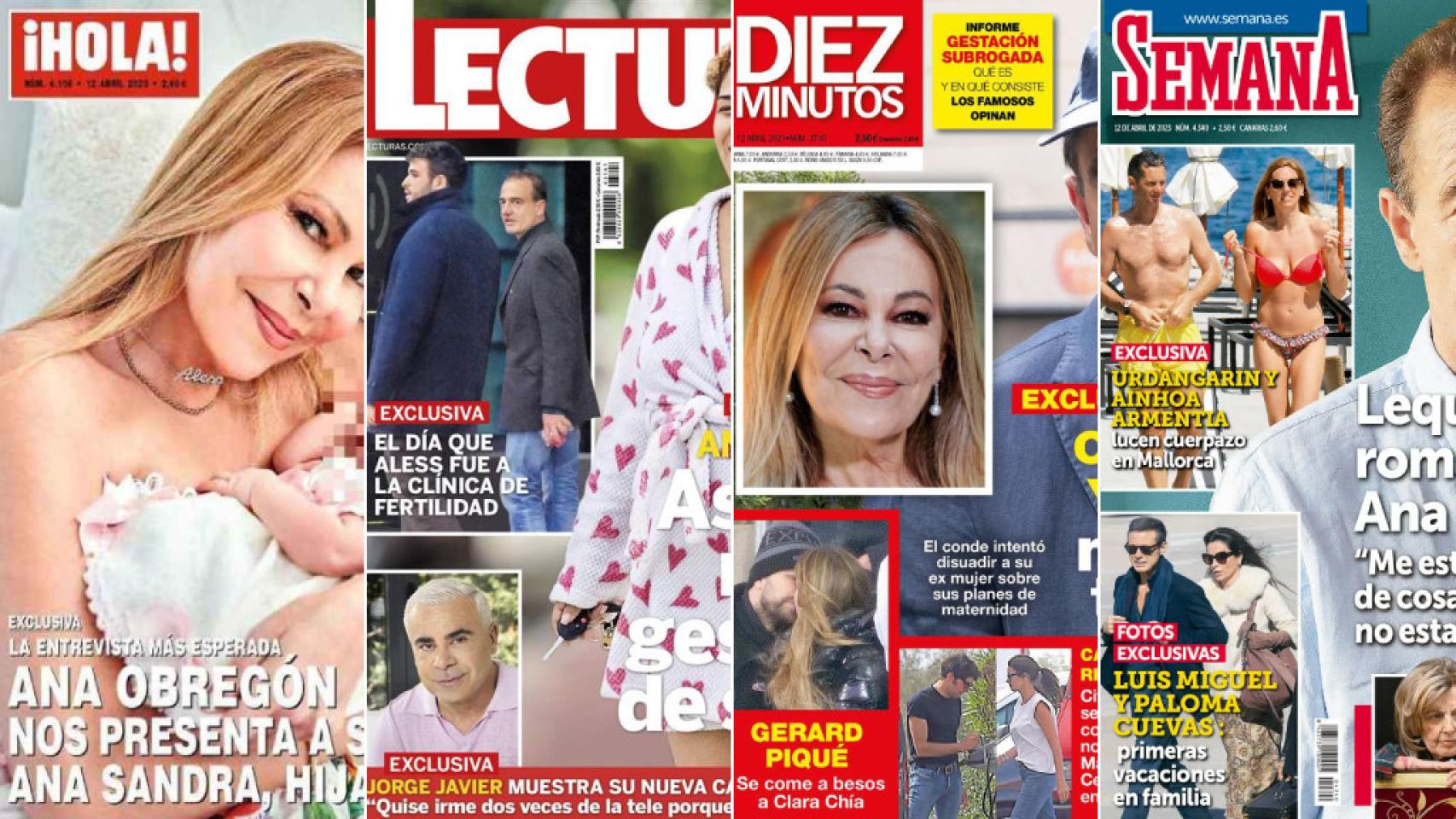 Portadas de revistas.