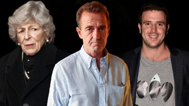 Sandra Torlonia, Alessandro y Álex Lequio, en un montaje de JALEOS.