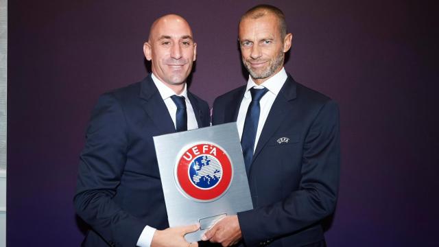 Aleksander Ceferin y Luis Rubiales, en una imagen de archivo