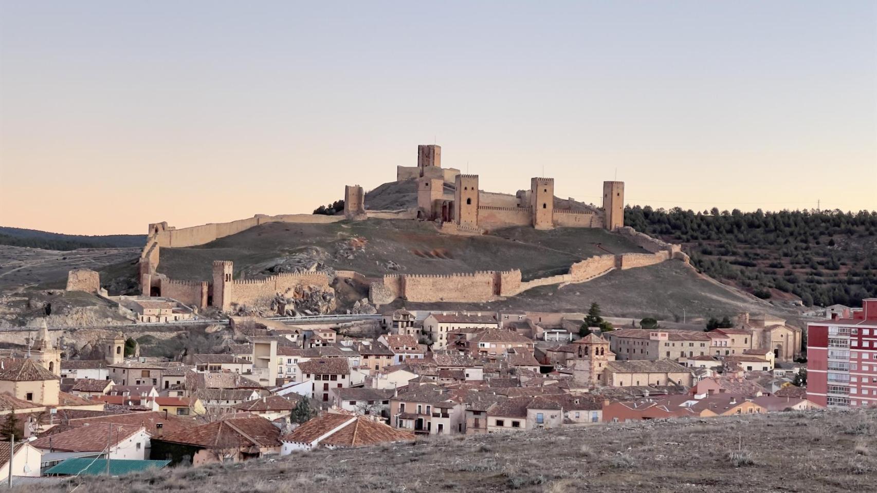 Vista de Molina de Aragón con motivo del día más frío del año, a 21 de enero de 2023, en Molina de Aragón, Guadalajara (España).