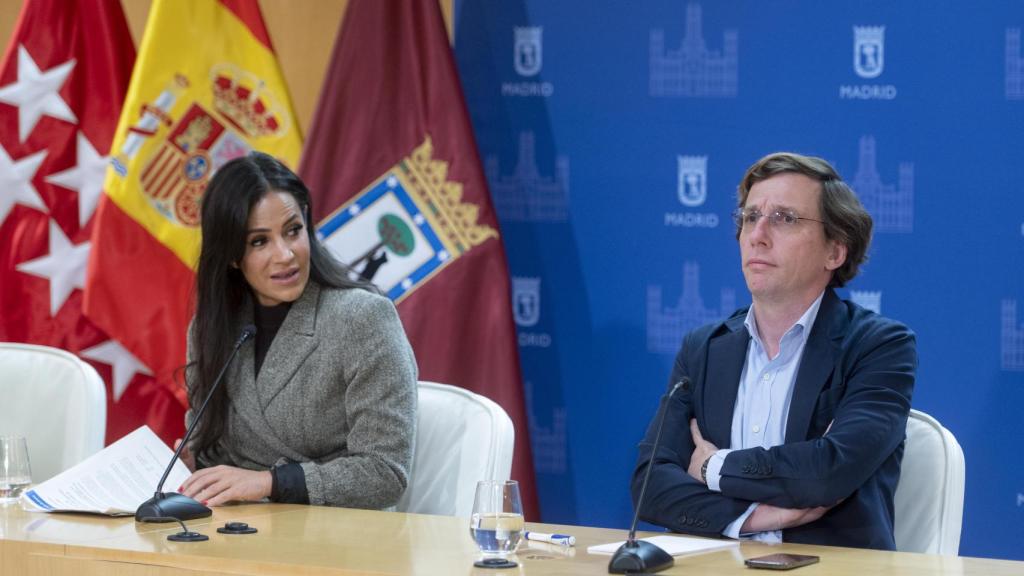 La vicealcaldesa de Madrid, Begoña Villacís, y el alcalde, José Luis Martínez-Almeida.