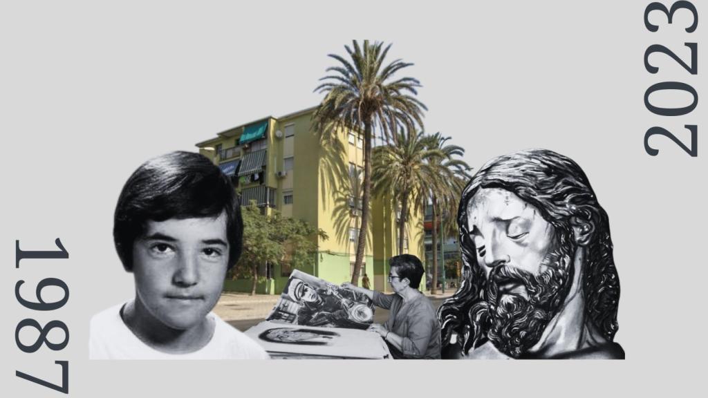 Montaje de la desaparición de David Guerrero.