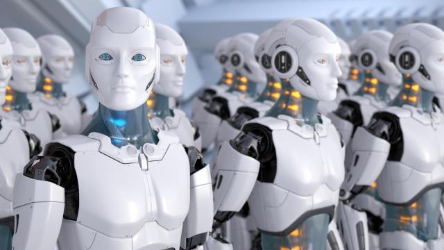 Unos robots con IA.