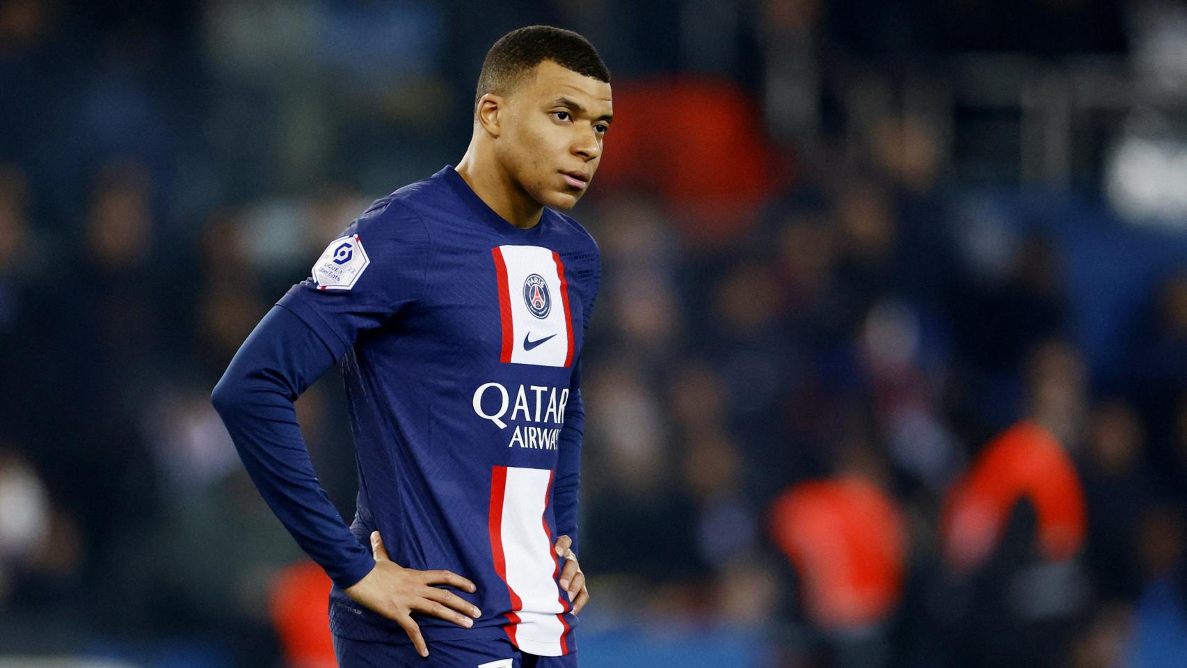 Mbappé, en un partido con el PSG.