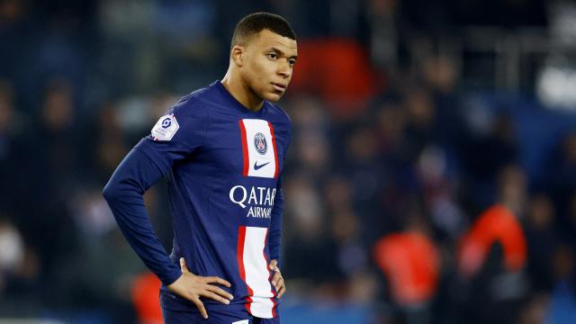Mbappé, en un partido con el PSG.