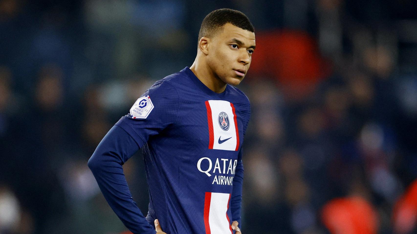 Mbappé, en un partido con el PSG.