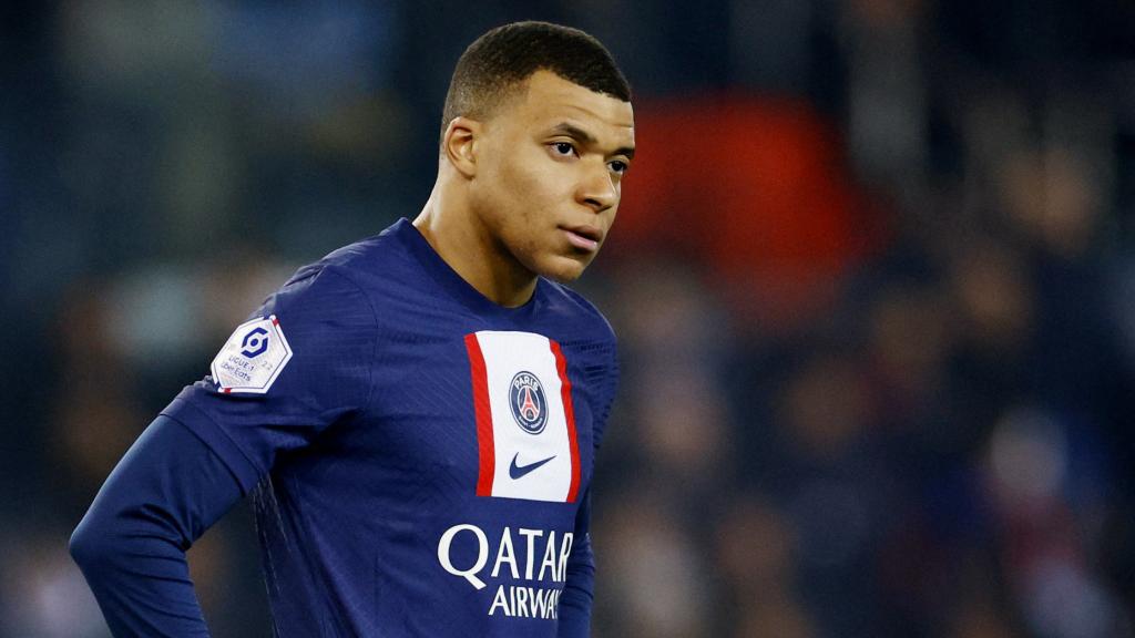 Mbappé, en un partido con el PSG.