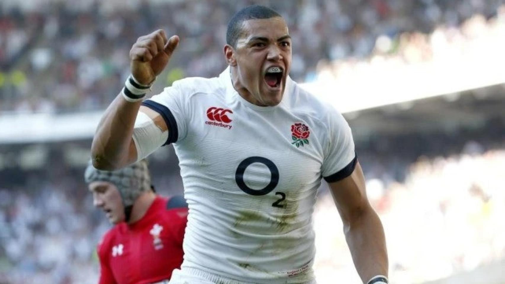 Luther Burrell, en un partido con Inglaterra, antes de destapar el caso de racismo.
