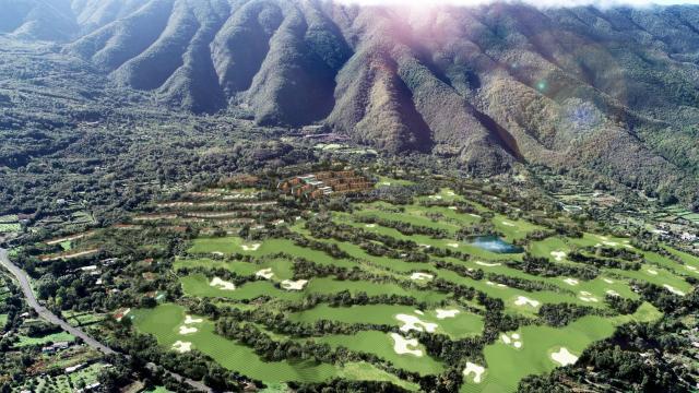 Infografía del 'ecoresort' que se proyecta en la isla de La Palma.