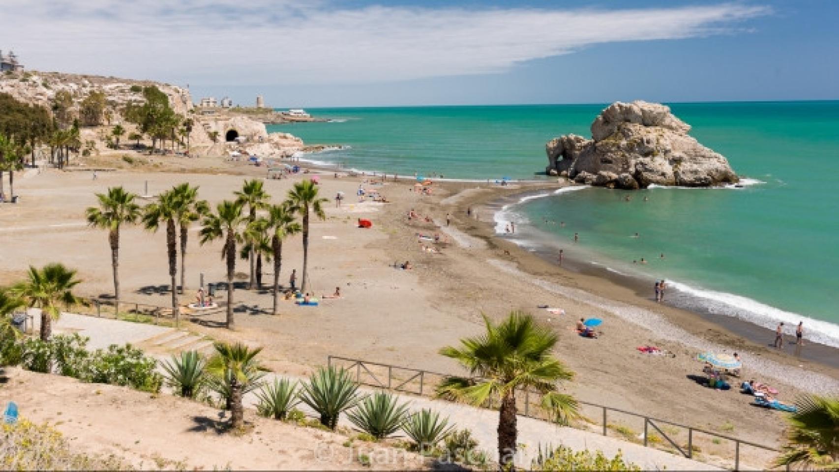 Zona del Peñón del Cuervo, en Málaga.