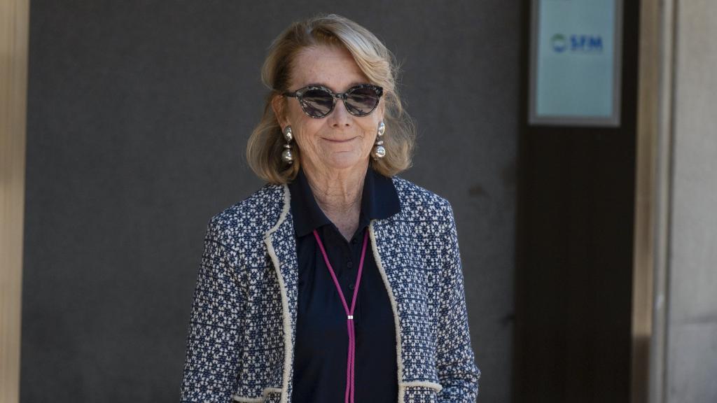 La expresidenta de la Comunidad de Madrid Esperanza Aguirre.
