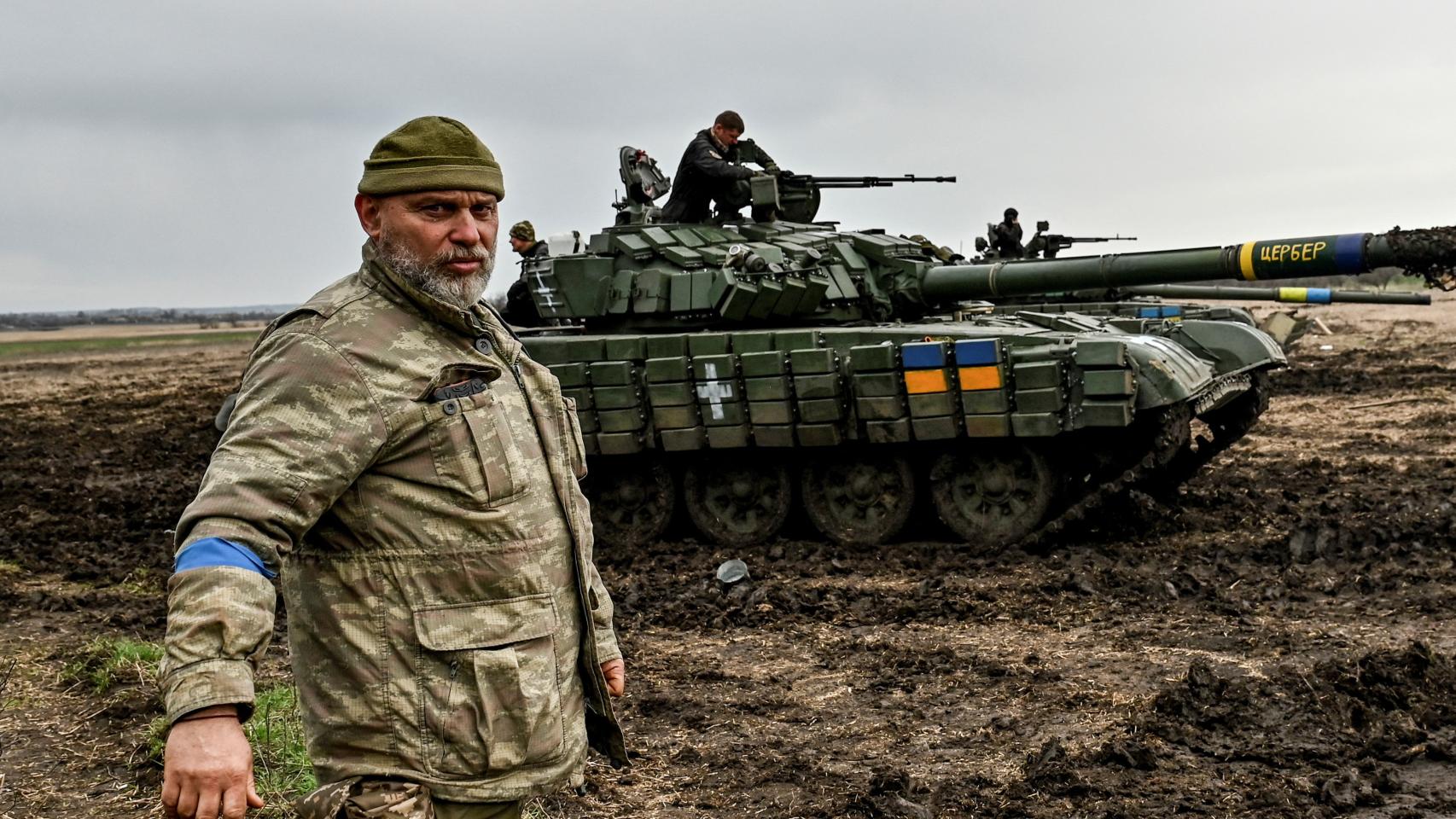 Militares ucranianos en Zaporiyia.