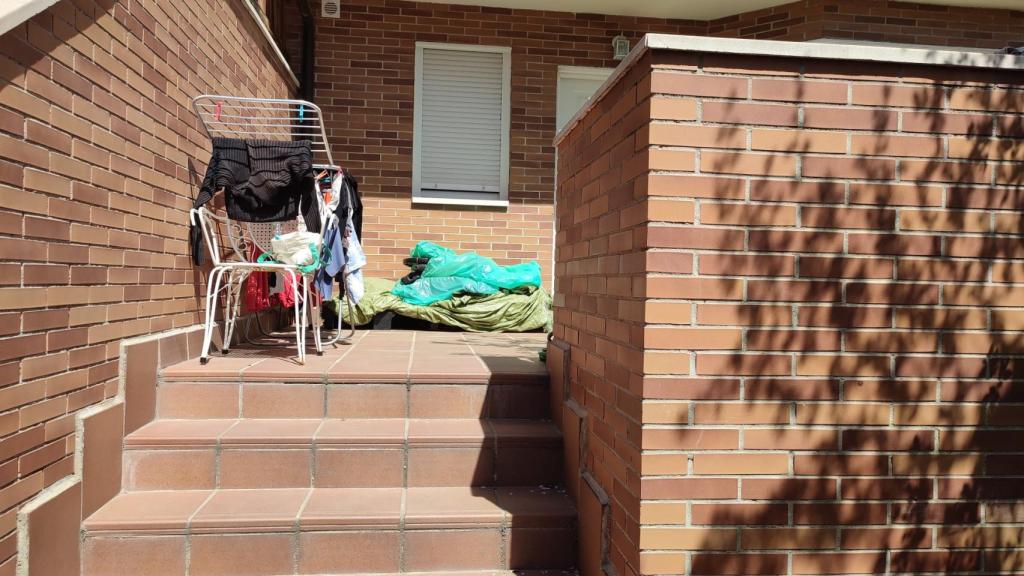 Vivienda donde residía la pareja junto a sus ocho hijos menores de edad.