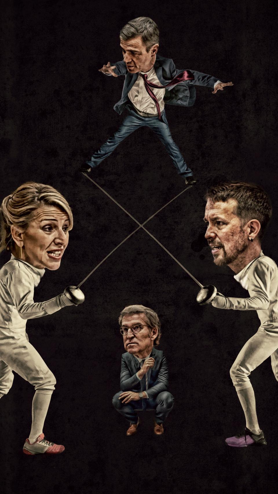 El equilibrio difícil de Sánchez entre Yolanda e Iglesias.