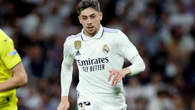 Fede Valverde, en el Real Madrid - Villarreal de La Liga 2022/2023