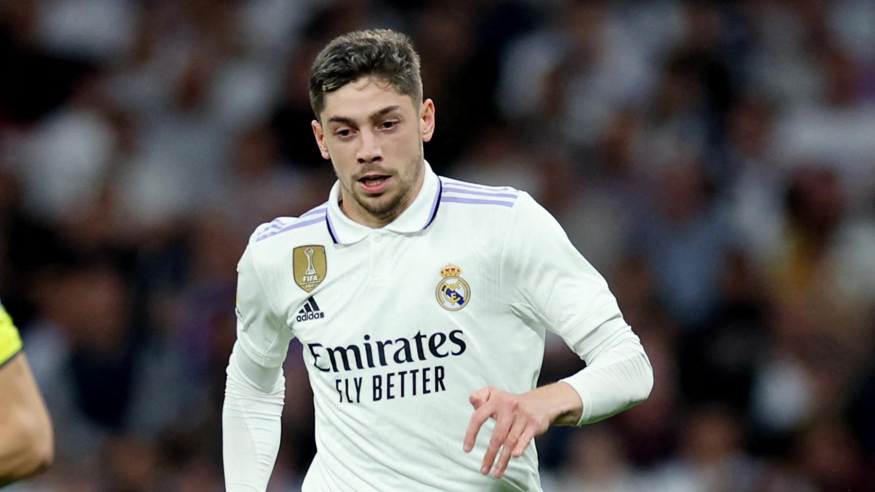 Fede Valverde, en el Real Madrid - Villarreal de La Liga 2022/2023