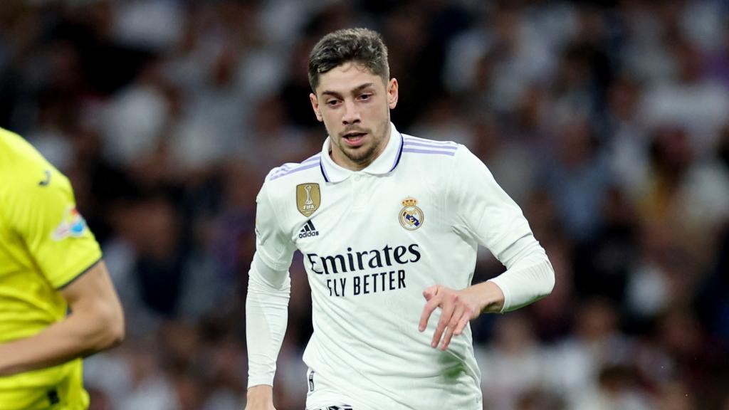 Fede Valverde, en el Real Madrid - Villarreal de La Liga 2022/2023