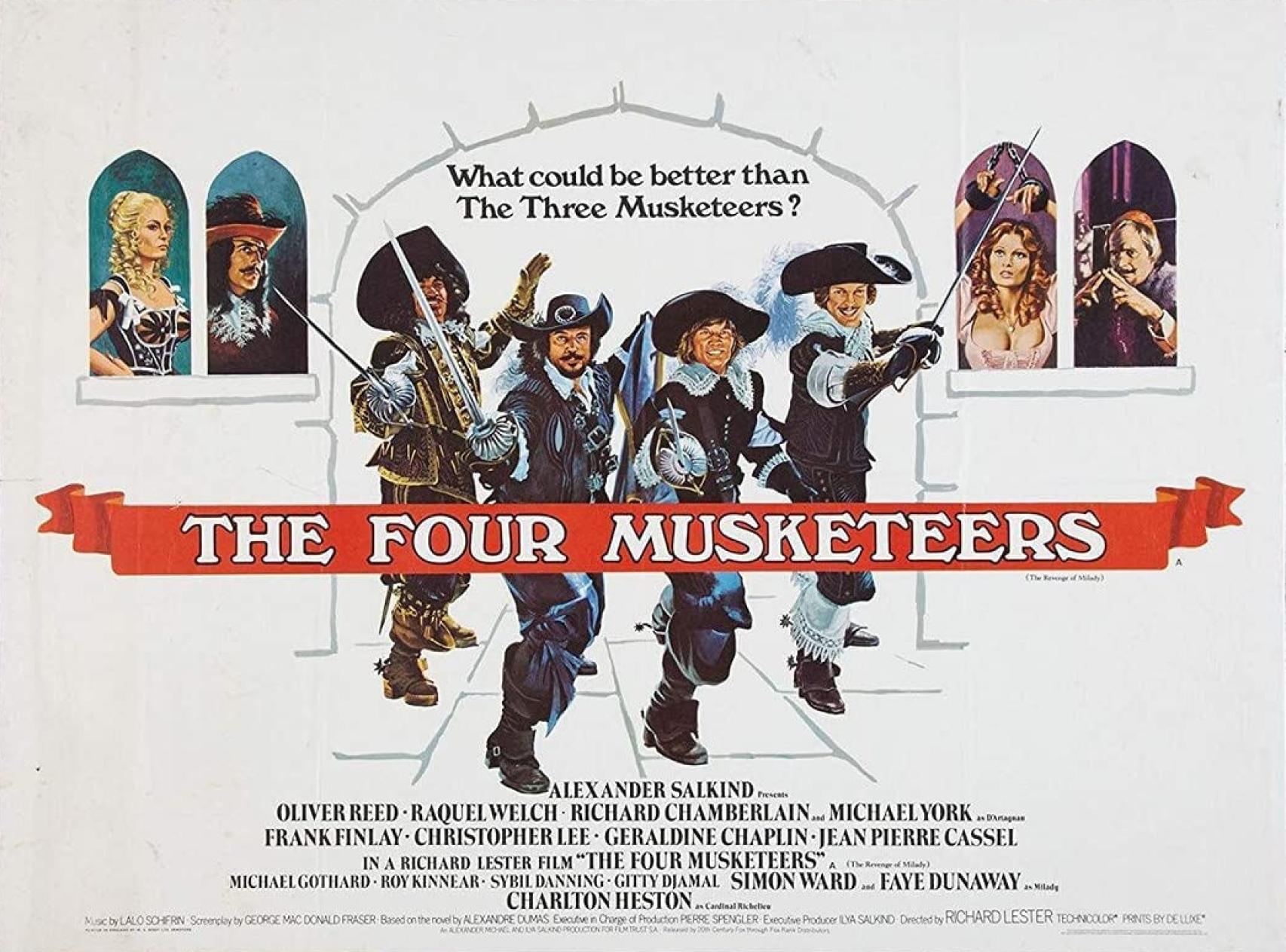 Los mosqueteros se divierten mucho, gracias al director británico Richard Lester
