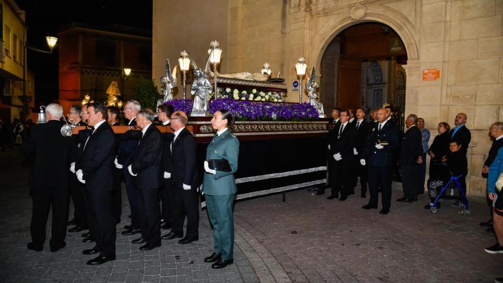 Imagen de uno de los pasos de la Semana Santa de Fortuna.