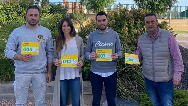 El alcalde de Zaratán y alguno de los concejales con sus dorsales