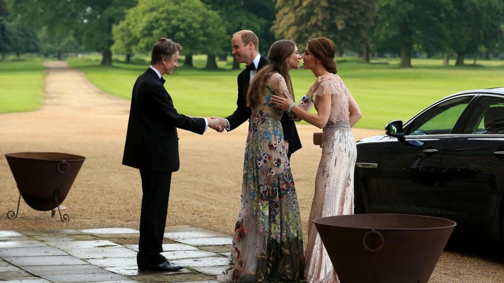 Los marqueses de Cholmondeley junto a los príncipes de Gales, en una imagen de archivo.