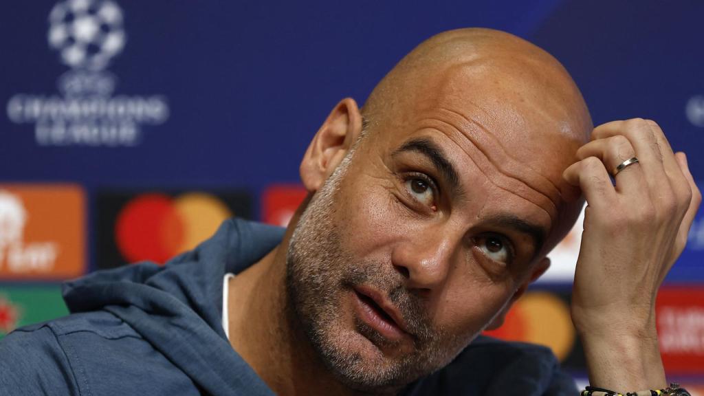 Pep Guardiola, en rueda de prensa de la Champions League 2022/2023