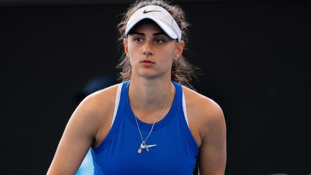 La tenista rusa Anastasia Gasanova, durante un partido de 2022