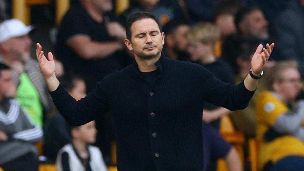 Frank Lampard, en un partido del Chelsea en la temporada 2022/2023