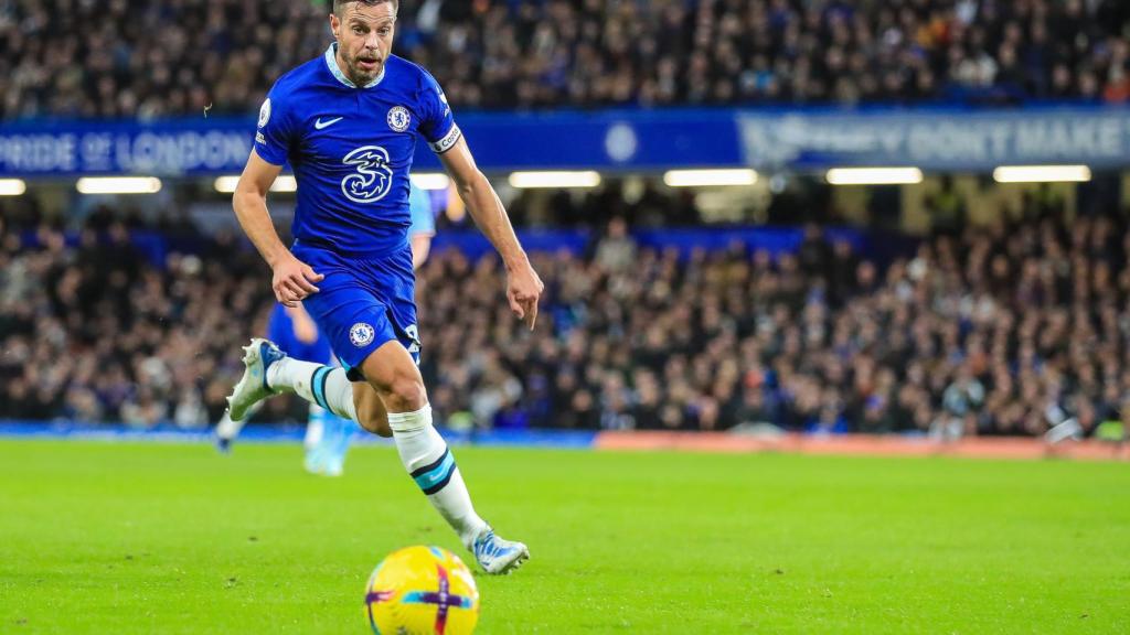César Azpilicueta, en un partido del Chelsea de la temporada 2022/2023