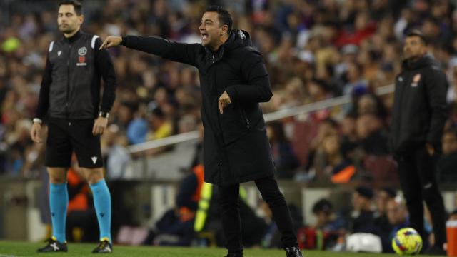 Xavi Hernández, en un partido del FC Barcelona de la temporada 2022/2023