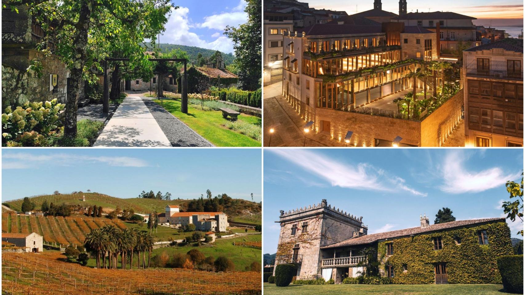 Pazo da Buzaca, Pazo da Oliva, Pazo Baión y Pazo da Touza