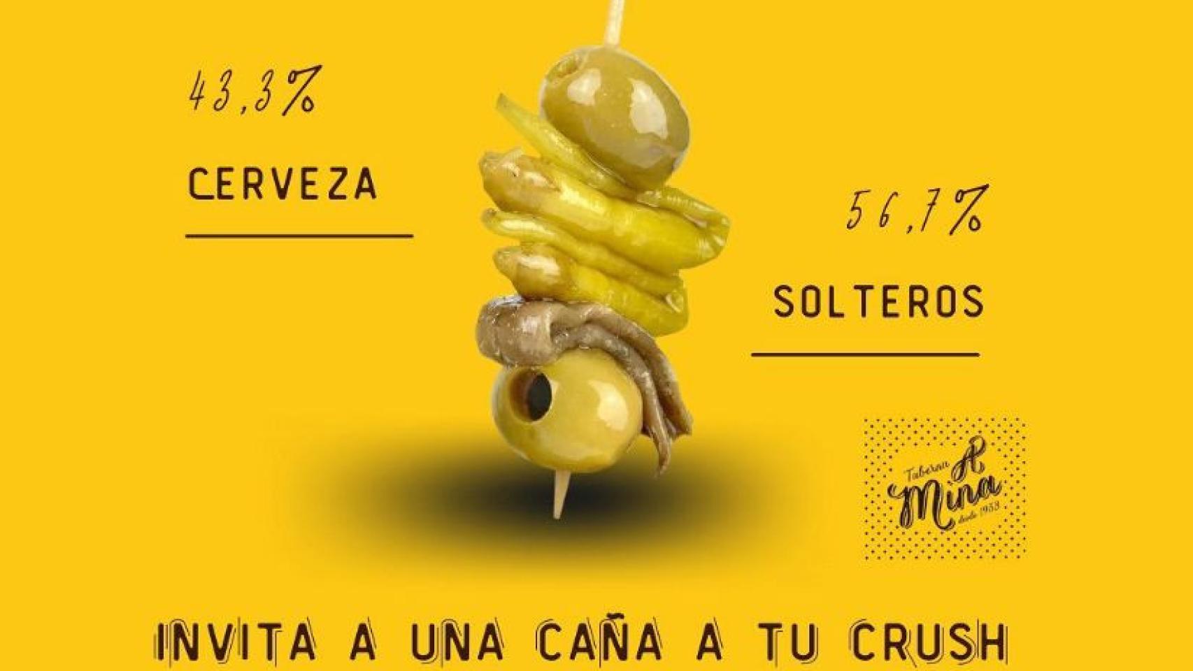 La taberna viguesa A Mina y su iniciativa para ligar se hacen un hueco en El Francotirarock