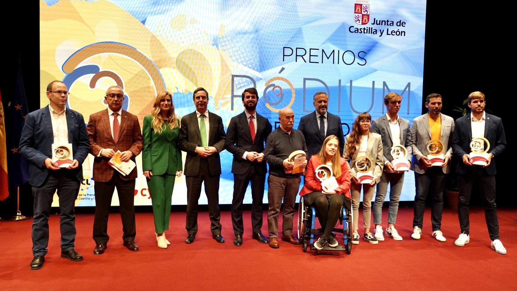Imagen de la entrega de la pasada edición de los Premios Pódium del Deporte de Castilla y León.