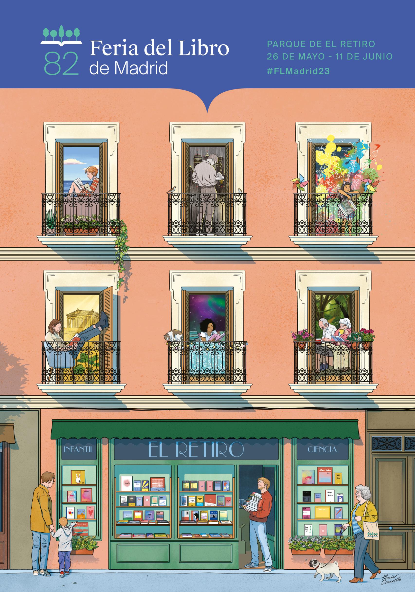 Cartel de la 82.ª edición de la Feria del Libro de Madrid