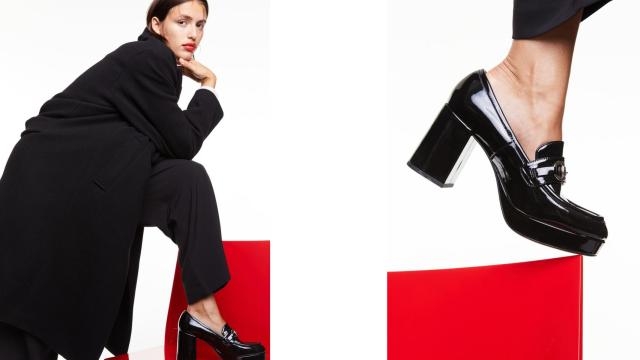 Mocasines con tacón