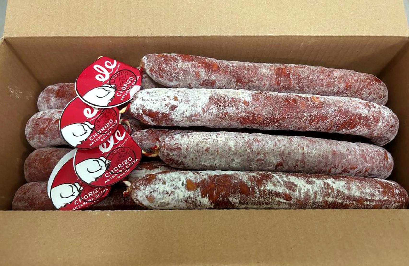 Así se entregan los chorizos de Cárnicas ELE
