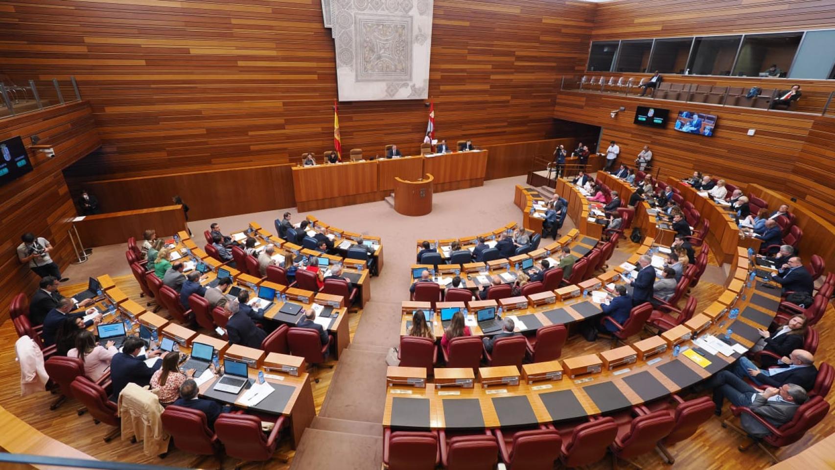 Imagen del pleno de las Cortes de Castilla y León de este martes.