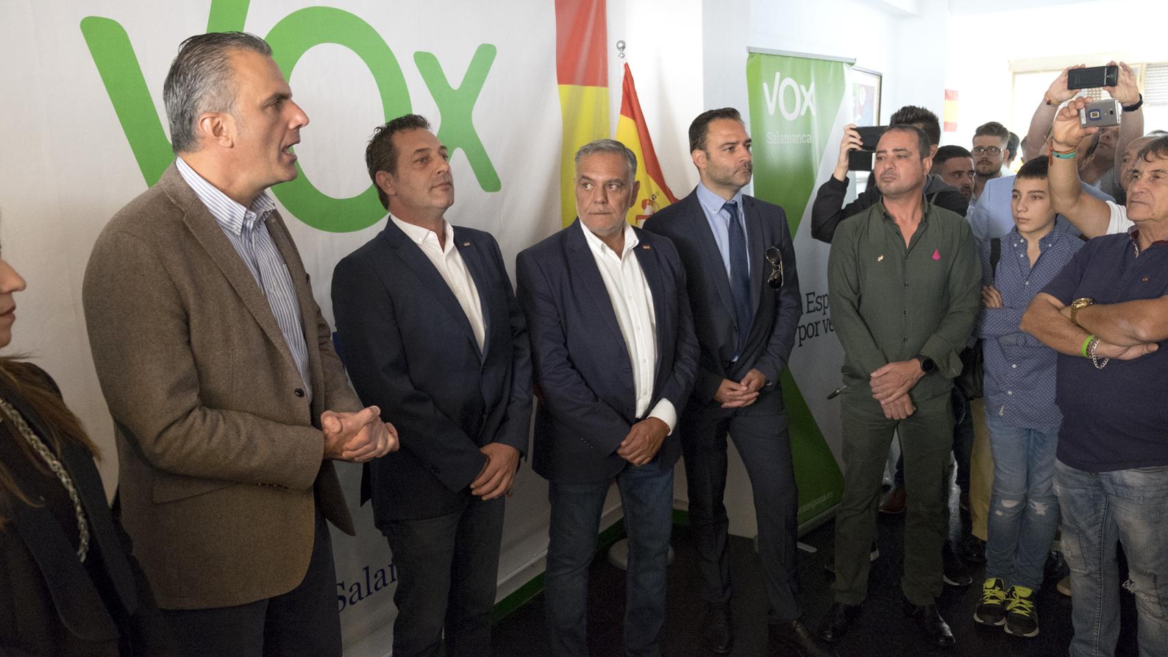Inauguración de la sede de Vox en Salamanca en septiembre de 2019.