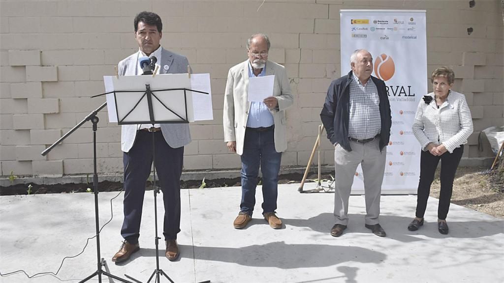 Carlos Rodríguez, el presidente de la Asociación de Parkinson de Valladolid en el acto