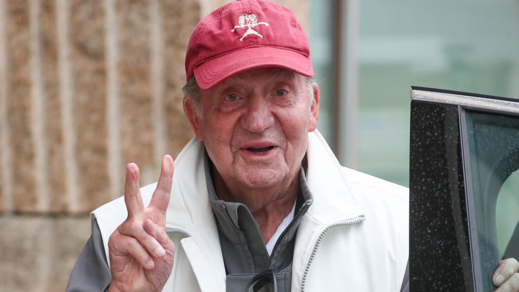 El rey Juan Carlos en Sanxenxo en mayo del año pasado.